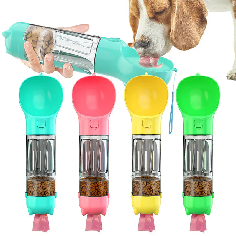 Garrafa Pet 3 Em 1 Portátil Para Gatos Cães
