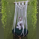 CAMA PET PARA GATOS SUSPENSA DE MACRAMÊ