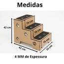 Escada para Pet 3 Degraus MDF – Segurança e Conforto para Cães e Gatos