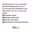 Playground para Gatos - Kit 16 Peças de Diversão e Aventura