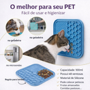 Tapete Comedouro 1 Ou 2 Unidades Cães Gatos Pet Interativo Ventosa Antiestresse Lamber Ração Úmida Pastosa