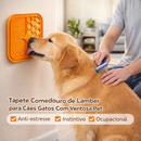 Tapete Comedouro 1 Ou 2 Unidades Cães Gatos Pet Interativo Ventosa Antiestresse Lamber Ração Úmida Pastosa